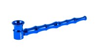 Purpfeife Bambus "GHODT" L:13cm - Blau