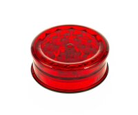 Acrylgrinder D:60mm mit Magnet und Kräuterfach - Rot