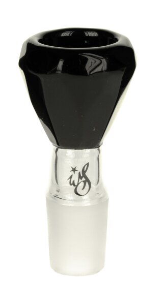 Heisenberg/Weedstar Glaskopf 18,8er - Diamond Bowl - Schwarz