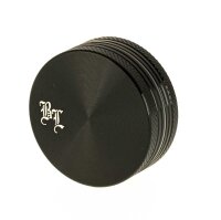 Alugrinder Black Leaf  D:40mm H:20mm - Schwarz