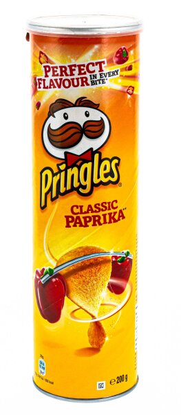 Versteckdose Pringles H:25cm - Classic Paprika