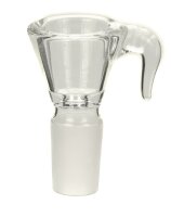 Glaskopf 18.8er mit Henkel konisch Farbe:Klar