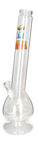 Mushroom Glasbong 14,5er - Bouncer Hangover - H:40cm D:50mm WS:3mm - mit Aufdruck