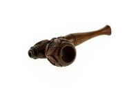 Purpfeife aus Rosenholz geschnitzt L:10cm