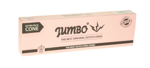 Jumbo - Jointhülsen - King Size - Pink - 34 Stk.