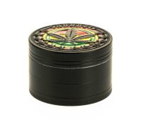 Pollinator Grinder "Rasta Hanfblatt" D:50mm -...