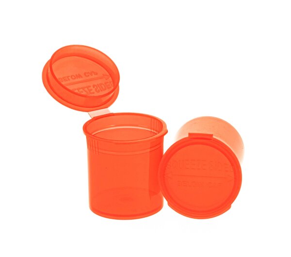 Kunststoffdose mit Pop Up Deckel - 20ml D:32mm H:36mm - Rot