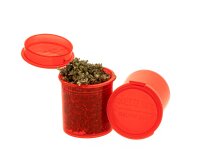 Kunststoffdose mit Pop Up Deckel - 20ml D:32mm H:36mm - Rot