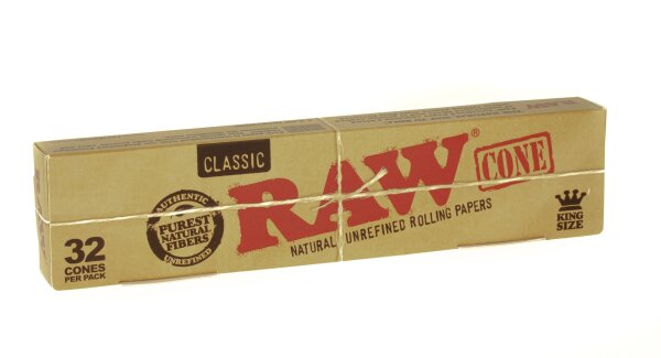 RAW Classic - King Size - Jointhülsen Cones - 32 Stk.