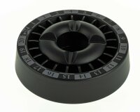 Aschenbecher "Roulette" Farbe: Schwarz - D:13,0cm