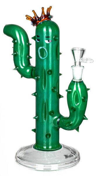 Black Leaf "Kaktus" Glasbong Krone H:28cm NS:14,5mm - Grün