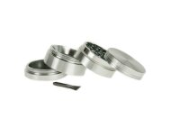 Black Leaf Pollinatorgrinder - 4tlg. D:40mm  H:35mm - Grau