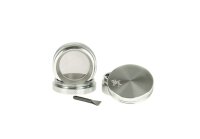 Black Leaf Pollinatorgrinder - 4tlg. D:40mm  H:35mm - Grau