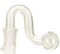 Glas Öl Adapter Aufsatz Kugel, gebogen NS:18,8