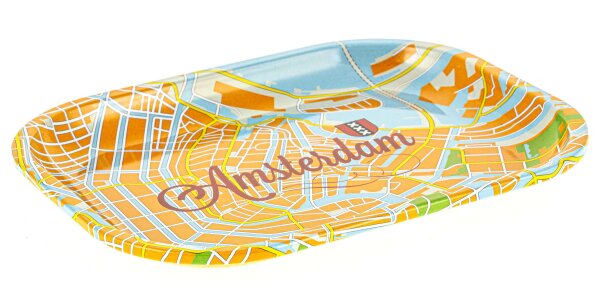 Rolling Tray "Amsterdam Map" 18x14cm - Mini
