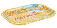 Rolling Tray "Amsterdam Map" 18x14cm - Mini