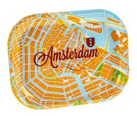Rolling Tray "Amsterdam Map" 18x14cm - Mini