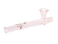 Glasbong Black Leaf Bitchbong 18,8er auf 14,5er - H:30cm WS:3,5mm - ink. Kawumm im Koffer