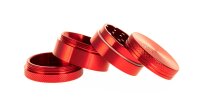Black Leaf Pollinatorgrinder - 4tlg. D:40mm  H:35mm - Rot