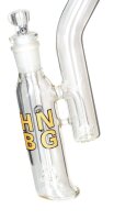 Heisenberg Glasbong 29,2er auf18,8er - Double Bubble Bong 3.0 - H:29cm WS:5mm 1x Dusch-Percolator -