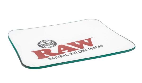 RAW Rolling Tray - aus Glas 32x26,5cm - Limited Edition