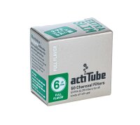 ActiTube Aktivkohlefilter - 6mm - extra Slim - 50Skt.