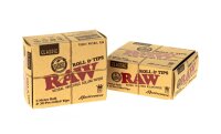 RAW Classic Rolls - unbleached - Masterpiece King Size -...