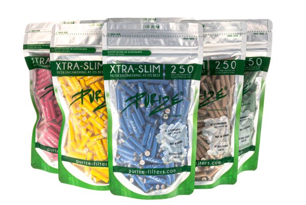 Purize Aktivkohlefilter - XTRA Slim - 250skt. - Blau
