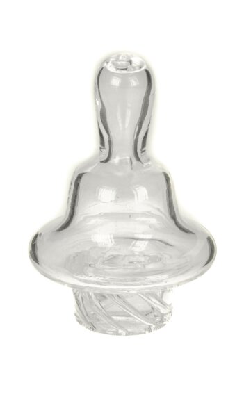 Carp Cap - Bella - Vortex Effekt - 6 Löcher D:18/34mm H:50mm - Klar/Farblos (Borosilikatglas)