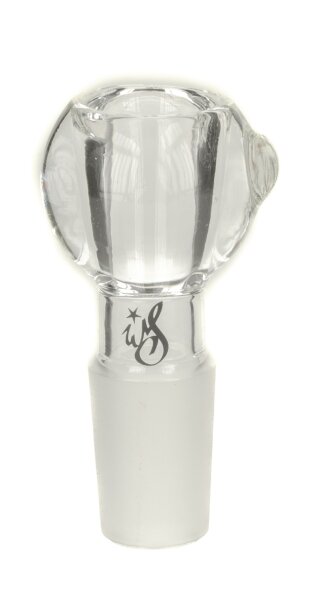 Heisenberg/Weedstar Glaskopf 18,8er - Pumpkin Kopf H:6,8cm - Klar/Farblos