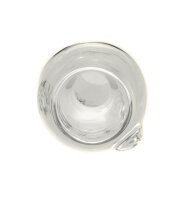 Heisenberg/Weedstar Glaskopf 18,8er - Pumpkin Kopf H:6,8cm - Klar/Farblos