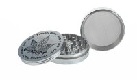 Space Pollinatorgrinder - Ghodt- 100mm - mit Logo - Silber