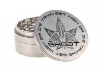 Space Pollinatorgrinder - Ghodt- 100mm - mit Logo - Silber
