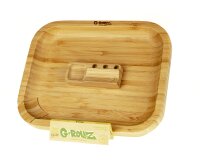 G-Rollz - Rolling Tray aus Bambus - 20x16cm - Rechteckig...