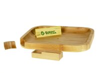G-Rollz - Rolling Tray aus Bambus - 20x16cm - Rechteckig...