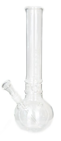 Glassic Glasbong 14,5er - Bauch ohne Standfuß - H:30cm D:40mm - ICE