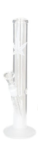 Glasbong "Sand Leaf" - H:36cm D:22mm NS:14.5