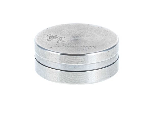 Black Leaf Edelstahlgrinder 2tl - D:38mm H:15mm - ink. Samtbeutel