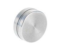 Black Leaf Edelstahlgrinder 2tl - D:38mm H:15mm - ink. Samtbeutel