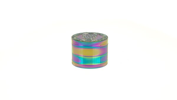 Grace Glass Amsterdam Pollinator Grinder - Amsterdam Schriftzug - Rainbow - D:50mm