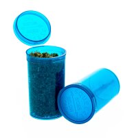 Kunststoffdose mit Pop Up Deckel - 70ml D:42mm H:70mm - Blau