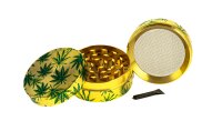 Pollinator Grinder "Hanfblätter" D:50mm - Gold