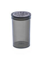 Kunststoffdose mit Pop Up Deckel - 70ml D:42mm H:70mm - Grau