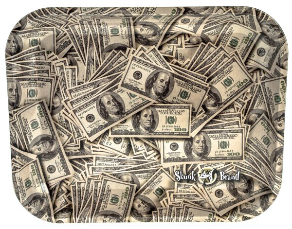 Rolling Tray "Cash"  Geldscheine 34x28x2,5cm - Medium