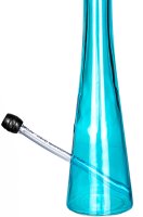Hollandbong mit Kickloch - Hellblau - mit Schlauch - H:40cm