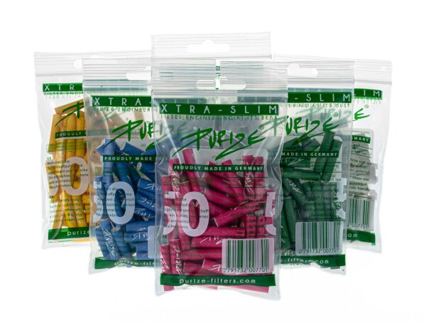 Purize Aktivkohlefilter - XTRA Slim - 50skt. - Pink