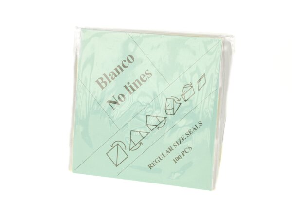 Seals - Tütchen Papier gewachst - kein Aufdruck/Blanco - BIG - 95x95mm