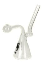 Breit Öl-Pfeife mit Wasser - Erlenmeyer - H:14cm