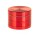 Alugrinder + Pollinator/Sieb 4tlg. D: 50mm  H: 40mm, CNC, rot