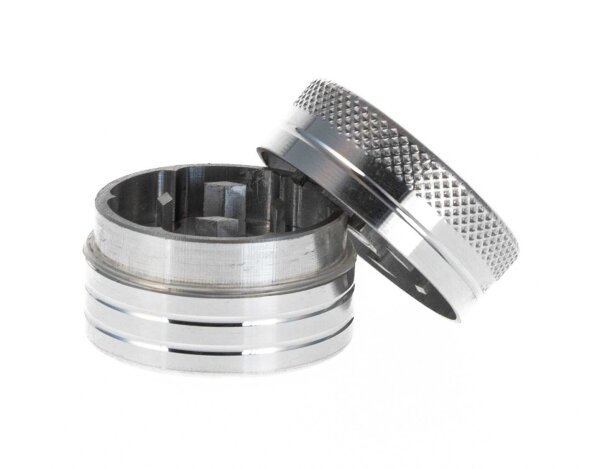 Alugrinder 2 tlg. H:20mm D:30mm - Silber